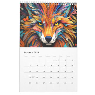 Calendario Animales en Arte Vitral