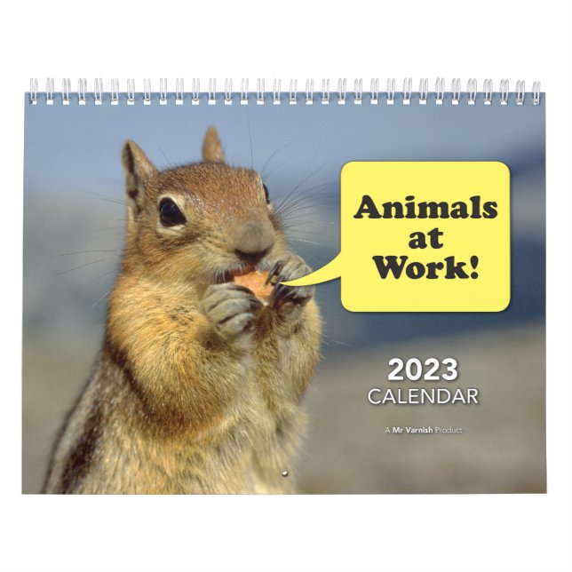 Calendario "Animales en el trabajo" 2023 (Tapa)