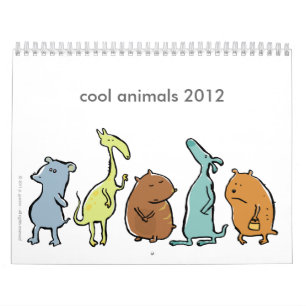Calendario animales frescos 2012 (personalizable)