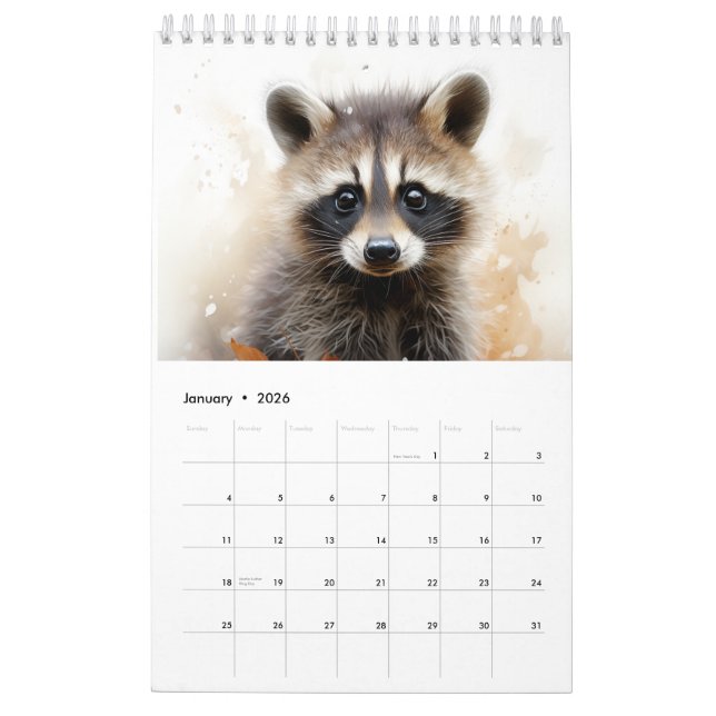Calendario Animales rurales (Jan 2026)