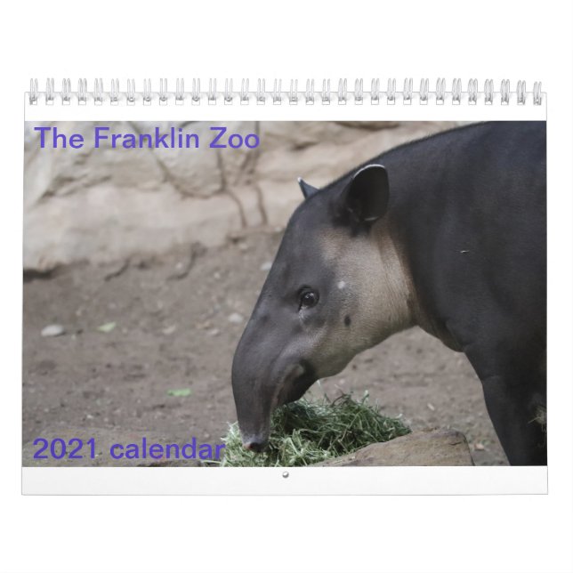 Calendario Animales zoológicos (Tapa)