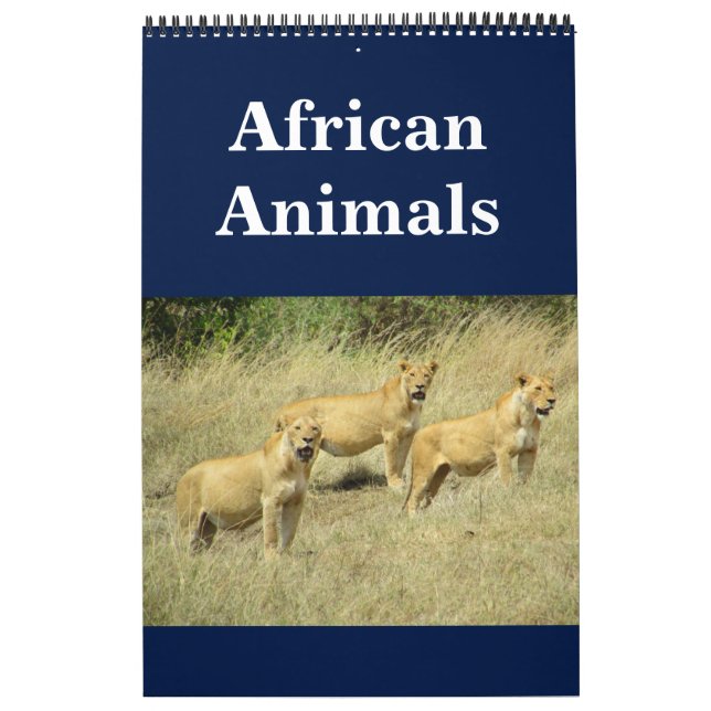Calendario animalia africana (Tapa)