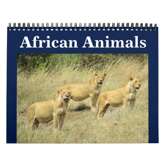 Calendario animalia africana (Tapa)