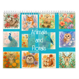 Calendario Animals and Florals