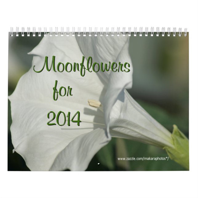 Calendario AÑO de Moonflower Calendario-EDIT según lo (Tapa)