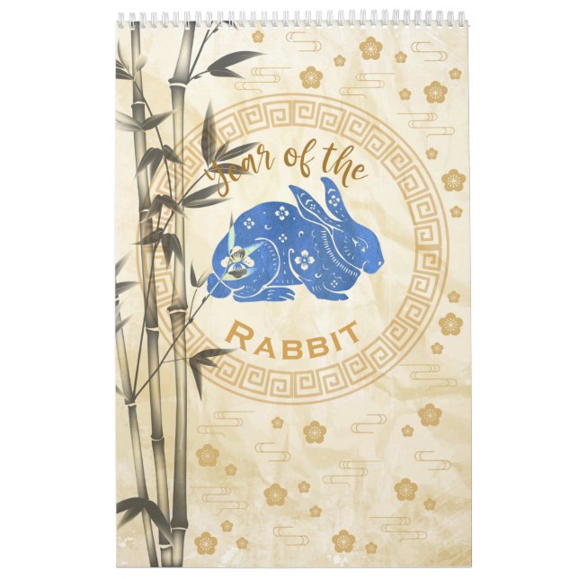 Calendario Año del Conejo Zodiaco Chino (Tapa)