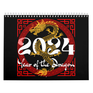 Calendario Año del Dragón 2024 zodiaco chino