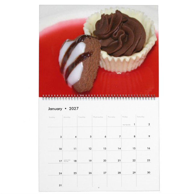 CALENDARIO AÑO DELICIOSO CALENDA DEL CHOCOLATE (Jan 2027)