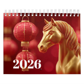 Calendario Año Equino Majestuoso 2026: Estaciones del Caballo