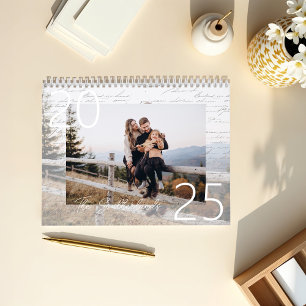 Calendario Año lleno de Recuerdos de memoria fotográfica fami