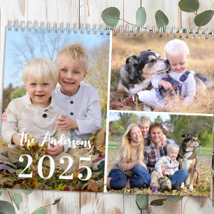 Calendario Año Nuevo 2026 Collage de fotos Personalizado simp