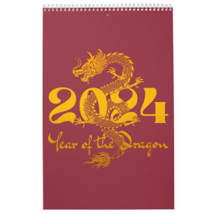 Calendario Año Nuevo Chino 2024 del Dragón