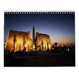 Calendario Antiguo Egipto con Pirámides, Templos de la Esfing