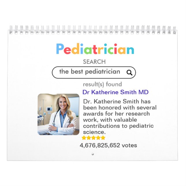 Calendario antistress pediatrician google search votes review (Tapa)