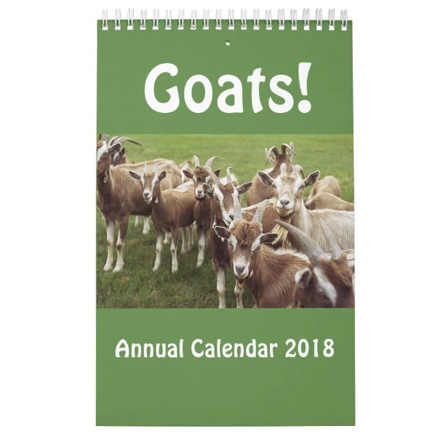 Calendario anual 2018 de las cabras (Tapa)