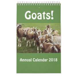 Calendario anual 2018 de las cabras