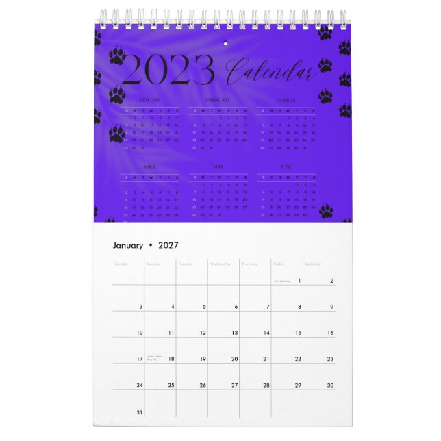 Calendario anual 2023 (Jan 2027)