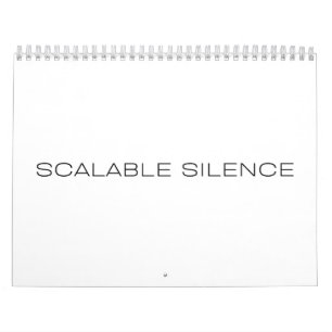 Calendario Anual de Escritorio de Silencio Escalab