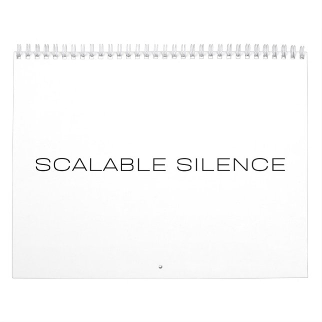 Calendario Anual de Escritorio de Silencio Escalab (Tapa)