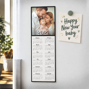 Calendario anual de fotos de bebé familiar 2027 co