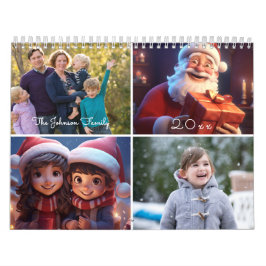Calendario Anual De La Familia De Fotos Cutas