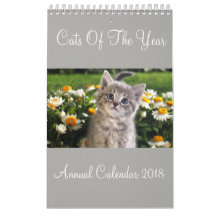 Calendario Anual De Los Gatos Del Año 2018