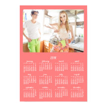 Calendario anual de Posters personalizados de cora