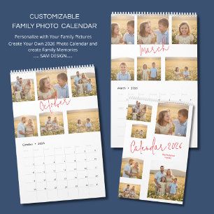 Calendario Anual Personalizado para Pared con Tus