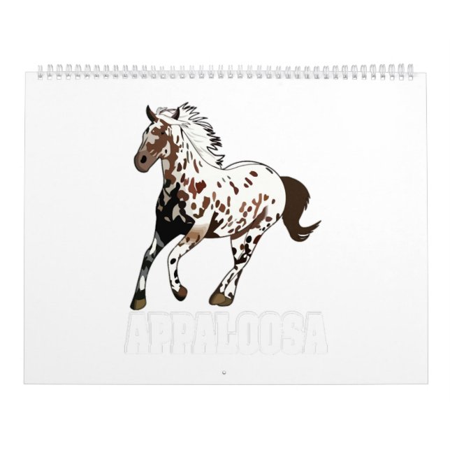 Calendario appaloosa Horse Pony equine Gift (Tapa)