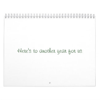 Calendario Aquí está a otro año para nosotros