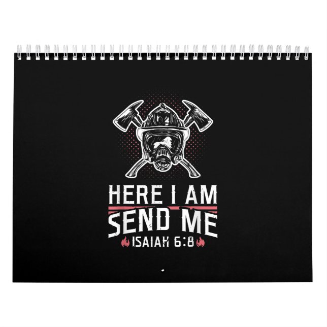 Calendario Aquí Estoy Enviándome A Isaiah 68 Bombero (Tapa)
