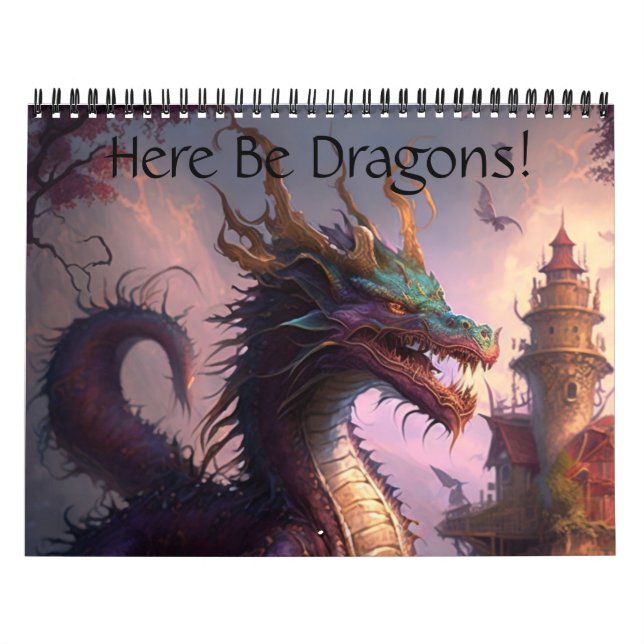 Calendario ¡Aquí Hay Dragones! (Tapa)