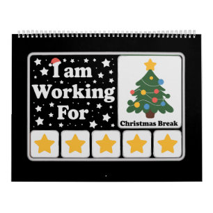 Calendario Árbol de Navidad de 5 estrellas Estoy trabajando p