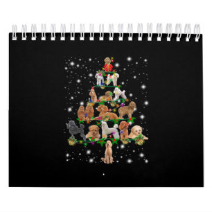 Calendario Árbol De Navidad De Carbono Cubierto Con Lámpara