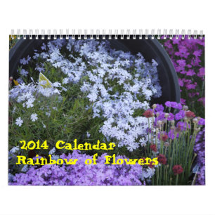 Calendario Arco iris 2014 de flores