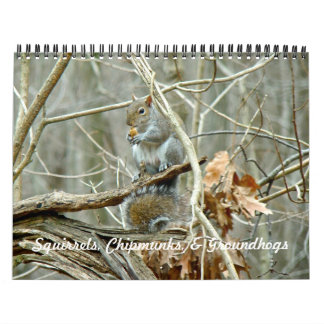 Calendario - Ardillas Chipmunks Groundhogs