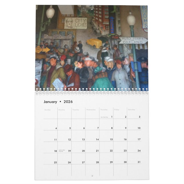 Calendario Área de la Bahía de San Francisco 2014 (Jan 2026)