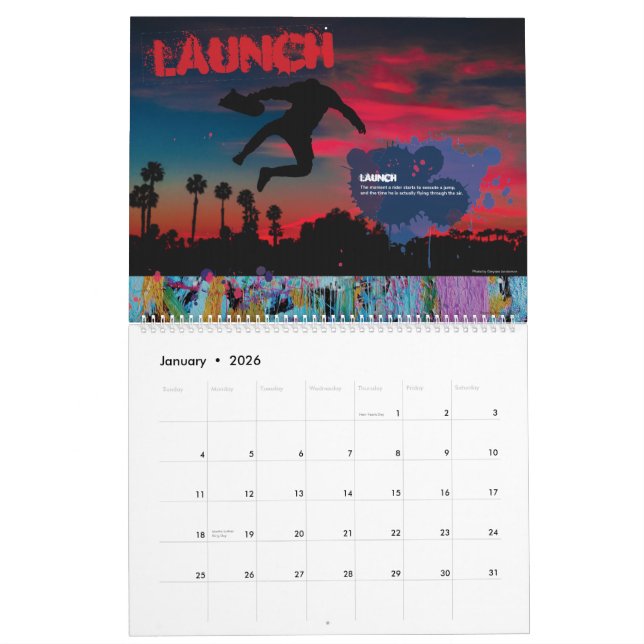 Calendario Argot Skateboarder (Jan 2026)