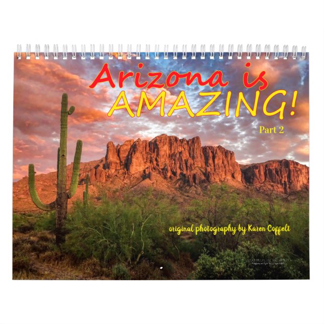 Calendario Arizona es asombrosa fotografía escénica parte 2 (Tapa)