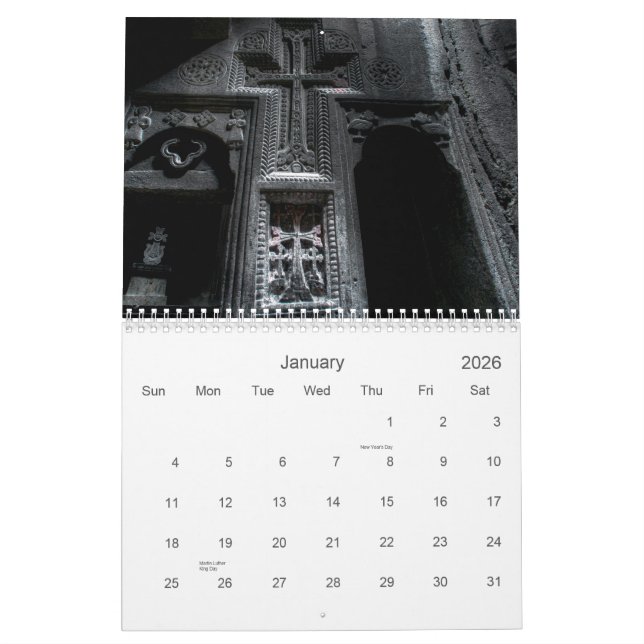 Calendario Armenia (Jan 2026)