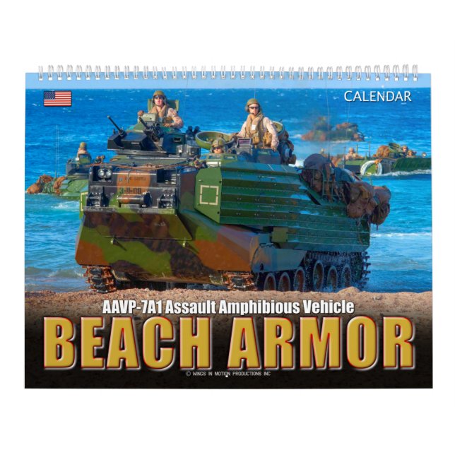 Calendario ARMOR DE PLAYA - Vehículo anfibio de asalto (Tapa)