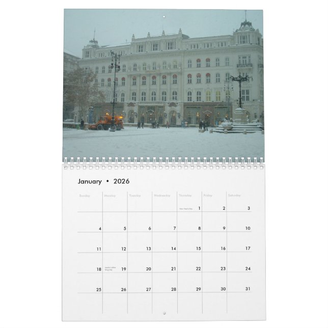 Calendario Arquitectónico de Budapest - 2012 (Jan 2026)