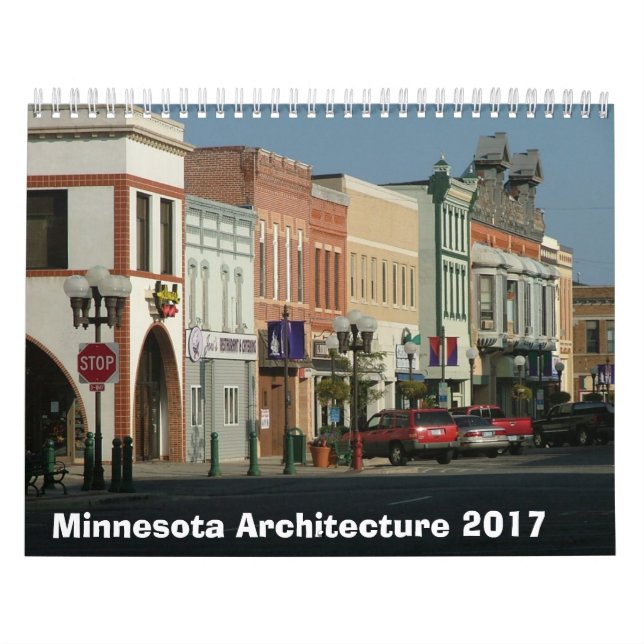 Calendario arquitectónico de Minnesota - 2017 (Tapa)