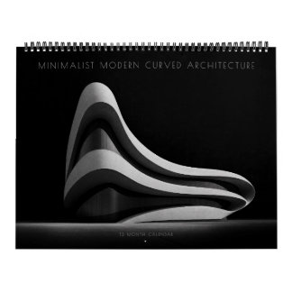 Calendario Arquitectura Moderna Minimalista Curva