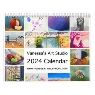 Calendario Art Calendar 2024 Art Studio de Vanessa