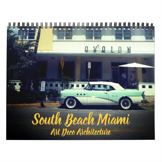 Calendario art deco miami 2025 (Tapa)
