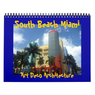 Calendario art deco miami 2027