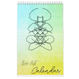 Calendario art line calendar