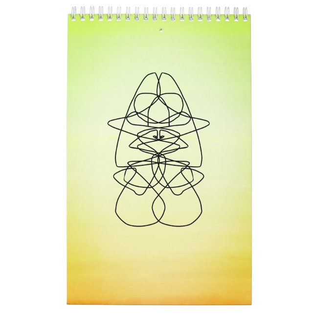 Calendario art line calendar (Reverso)
