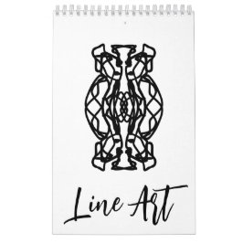 Calendario art line calendar